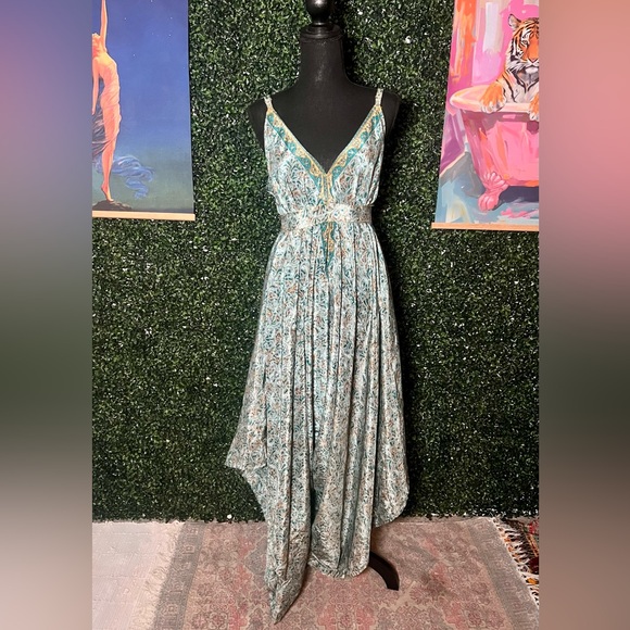 The Bohème Dream | Boho Silk Jumpsuit ONE SIZE FITS MOST - Picture 5 of 16